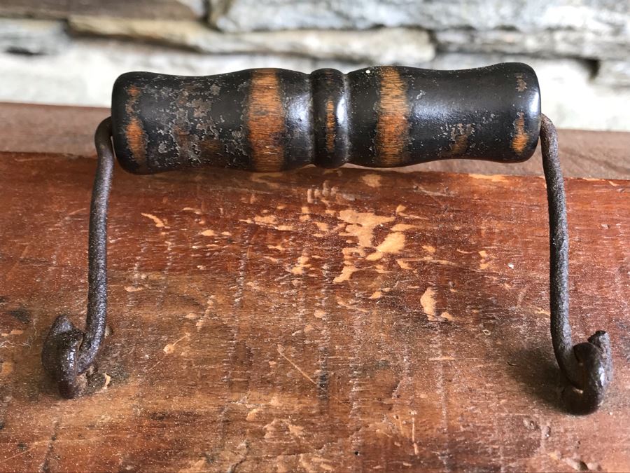 Antique Primitive Wooden And Metal Cage With Handle 17'D X 12'W X 12.5'H [Photo 16]