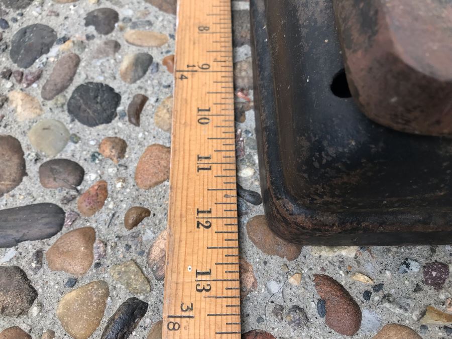 Large Antique Fairbanks Industrial Rolling Floor Scale 250lbs Capacity 21'D X 12.5'W X 27'H - May Need Servicing [Photo 19]