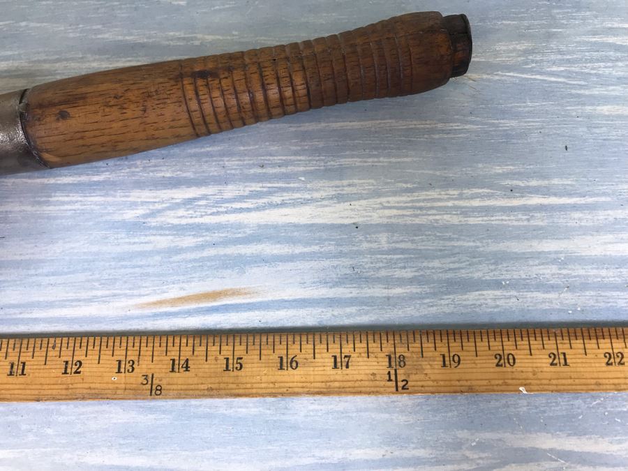 Antique J. Beatty Cast-Steel 3 Meat Cleaver Butcher's Knife [Photo 14]