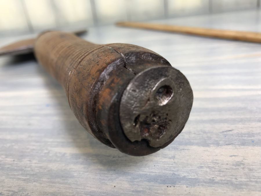 Antique J. Beatty Cast-Steel 3 Meat Cleaver Butcher's Knife [Photo 10]