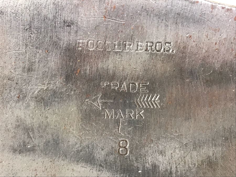 Antique 8' Foster Bros. Trade Mark 8 Meat Cleaver Butcher's Knife [Photo 5]