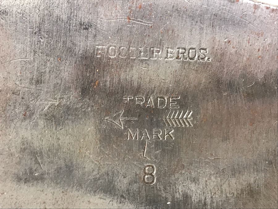 Antique 8' Foster Bros. Trade Mark 8 Meat Cleaver Butcher's Knife [Photo 6]
