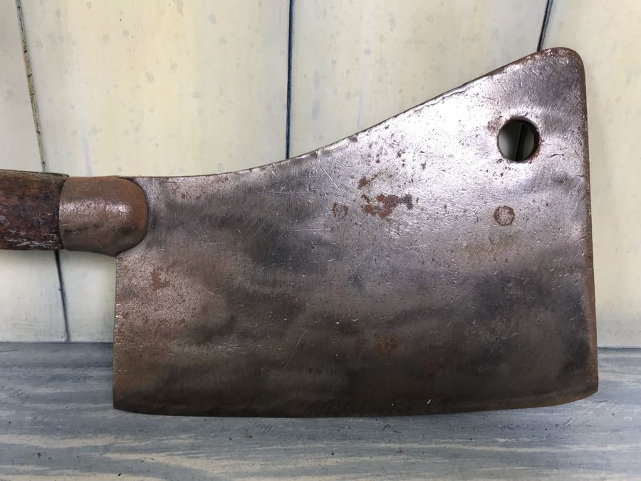 Antique 8' Foster Bros. Trade Mark 8 Meat Cleaver Butcher's Knife [Photo 9]
