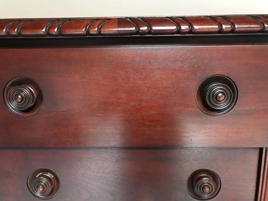Ralph Lauren Gentleman's Mahogany 21-Drawer Chest Of Drawers Dresser - Estimate $5,000 65”W X 21”D X 64.5”H [Photo 20]