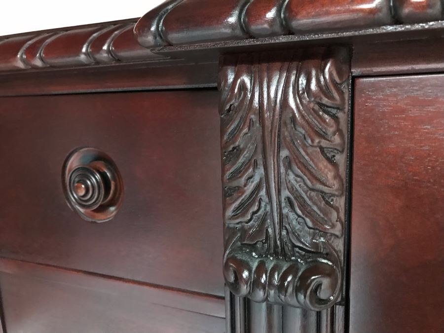 Ralph Lauren Gentleman's Mahogany 21-Drawer Chest Of Drawers Dresser - Estimate $5,000 65”W X 21”D X 64.5”H [Photo 9]