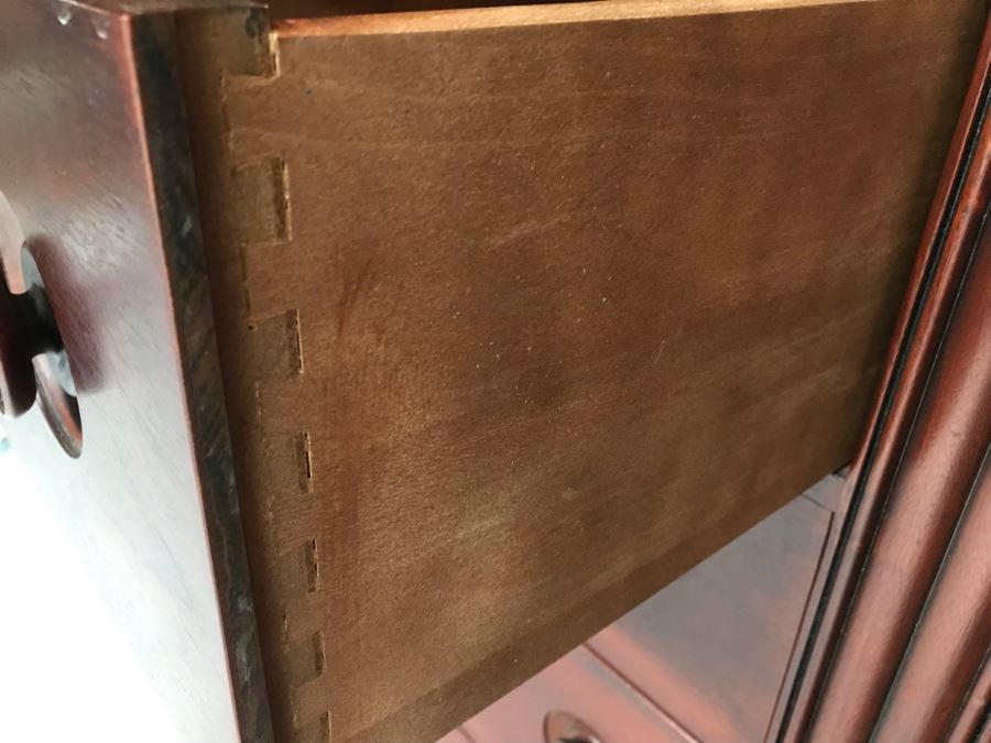 Ralph Lauren Gentleman's Mahogany 21-Drawer Chest Of Drawers Dresser - Estimate $5,000 65”W X 21”D X 64.5”H [Photo 18]