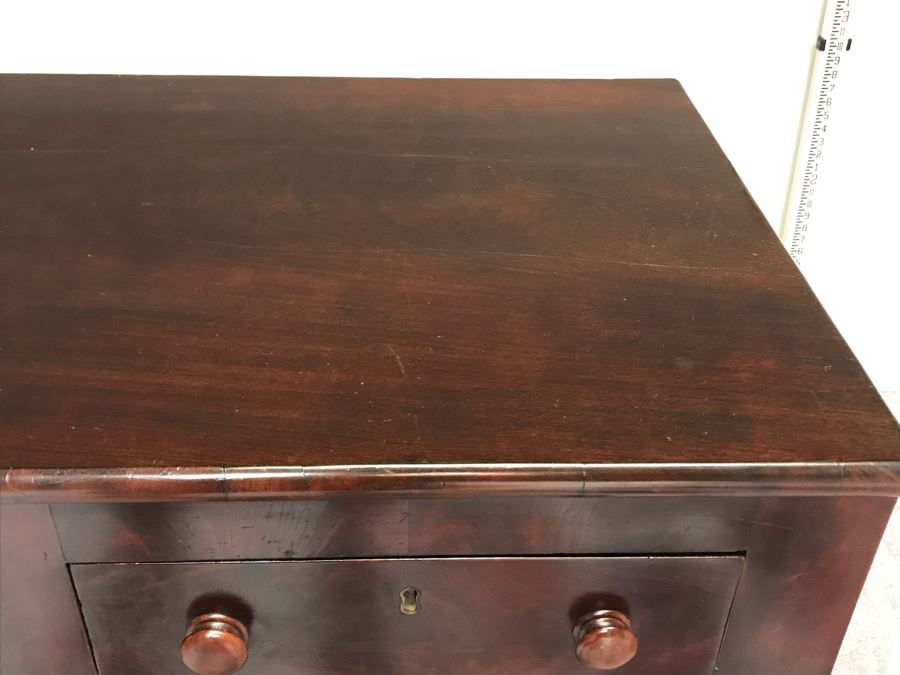 Stunning Mahogany Sideboard Buffet Table With Ornately Carved Claw Feet - Working Locks On Drawers And Cabinets - Have Skeleton Key [Photo 28]