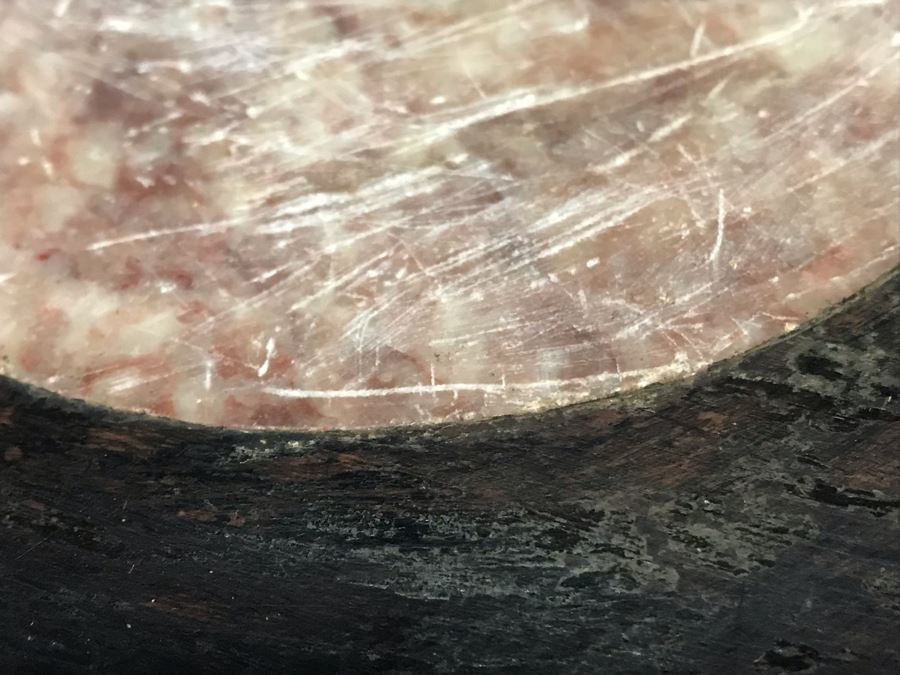 Antique Chinese Rosewood Fern Stand Table With Marble Top 36”H X 19”W [Photo 26]