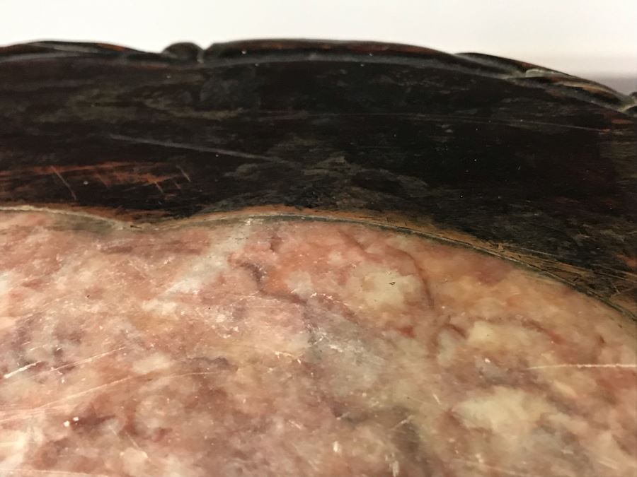 Antique Chinese Rosewood Fern Stand Table With Marble Top 36”H X 19”W [Photo 27]