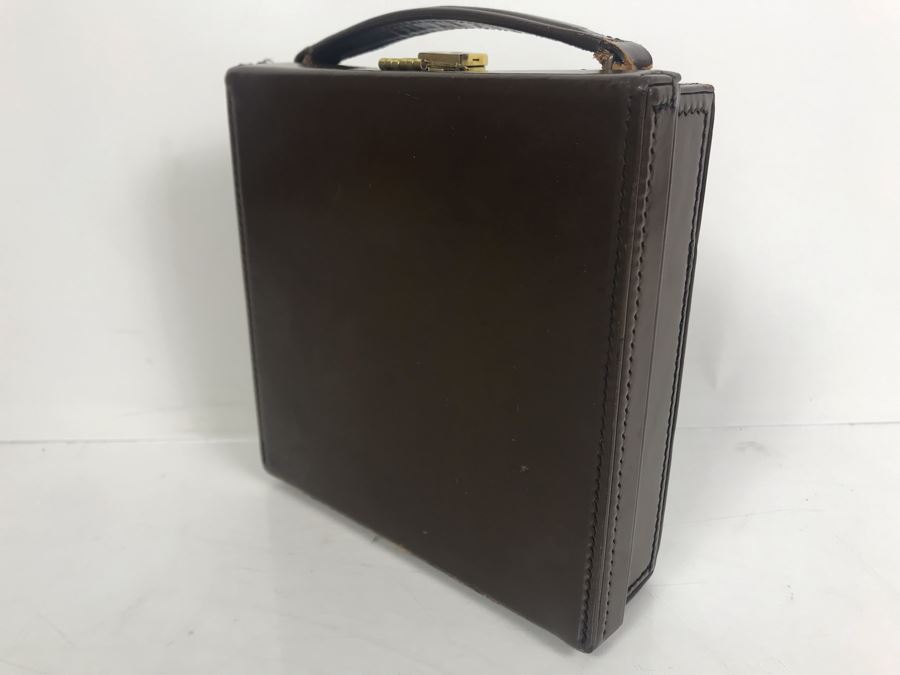 Vintage DUNHILL Pair Of 13oz Flasks Tin-Line Made In Germany With Leather Carrying Case [Photo 17]