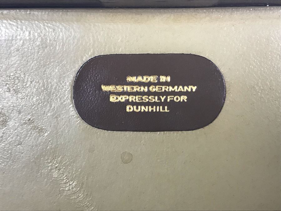 Vintage DUNHILL Pair Of 13oz Flasks Tin-Line Made In Germany With Leather Carrying Case [Photo 6]