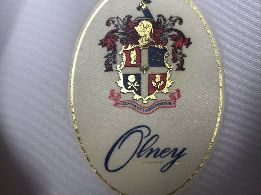 Olney Classic Straw Boater Hat With Ribbon Band And Bow Size 7 3/8' Made In England And Vintage Stetson Hat Advertisement [Photo 8]