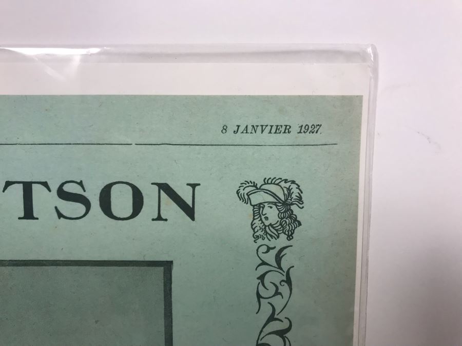 Olney Classic Straw Boater Hat With Ribbon Band And Bow Size 7 3/8' Made In England And Vintage Stetson Hat Advertisement [Photo 12]
