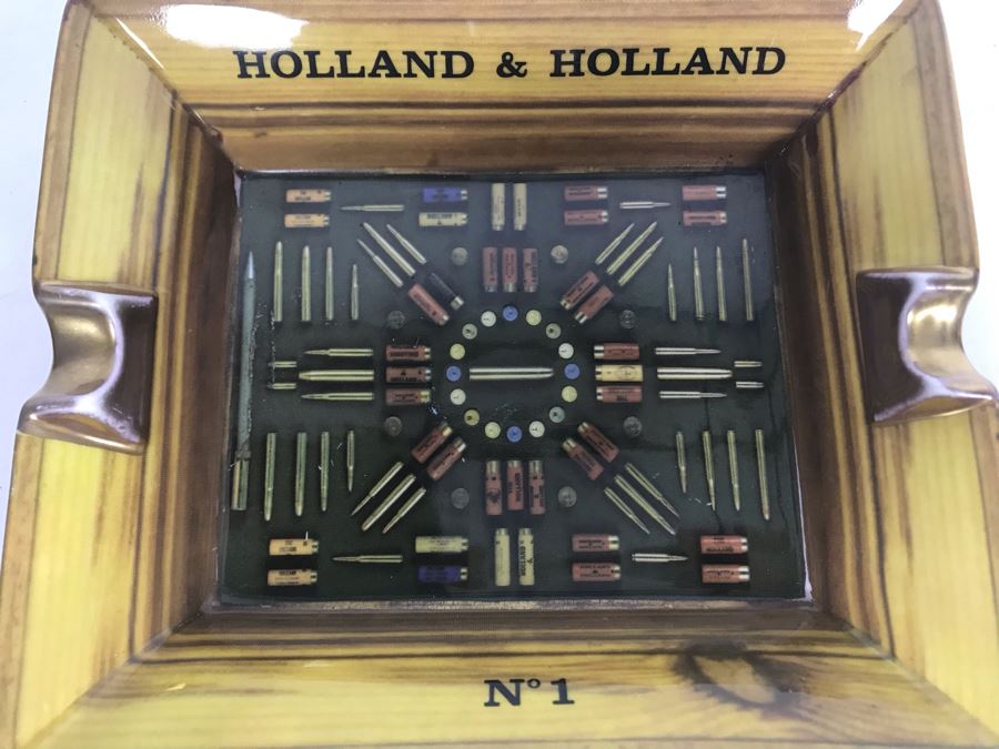 Vintage Holland & Holland Cartridge Ammo Ashtray No 1 7.5'W Estimate $250 [Photo 2]