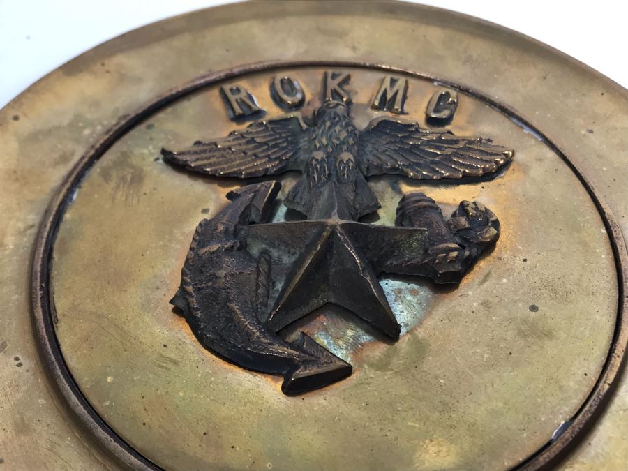 Brass Embossed Wall Plaque Of ROKMC: Republic of Korea Marine Corps [Photo 9]