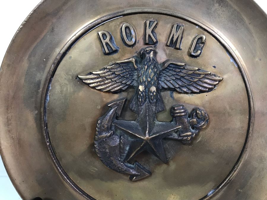 Brass Embossed Wall Plaque Of ROKMC: Republic of Korea Marine Corps [Photo 3]