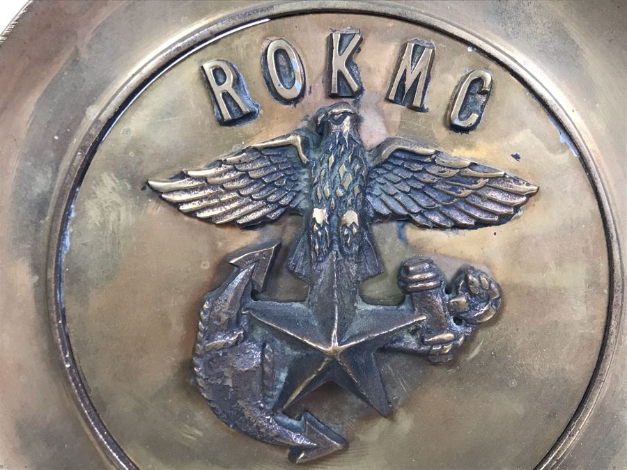 Brass Embossed Wall Plaque Of ROKMC: Republic of Korea Marine Corps [Photo 4]