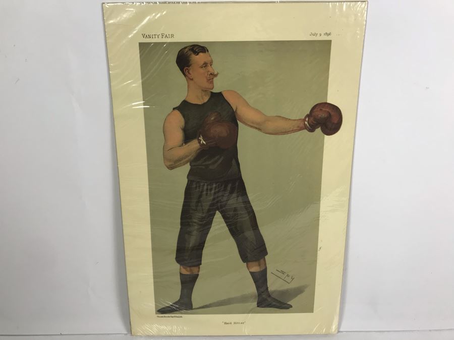 Pair Of Reproduction Vanity Fair Prints Boxer And Pool Player [Photo 2]