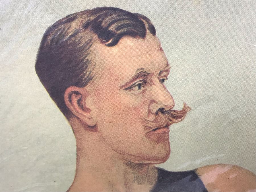 Pair Of Reproduction Vanity Fair Prints Boxer And Pool Player [Photo 5]