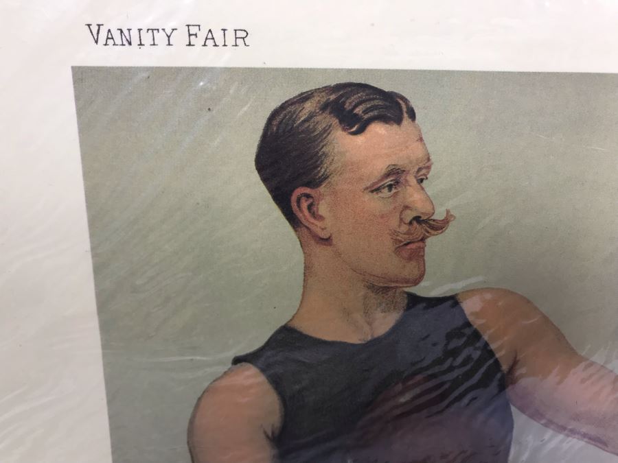 Pair Of Reproduction Vanity Fair Prints Boxer And Pool Player [Photo 4]