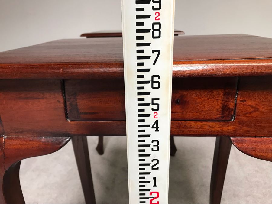 Pair Of Wooden Side Tables With Drawer 1'9.5' X 1'4.5' X 2'7' [Photo 18]