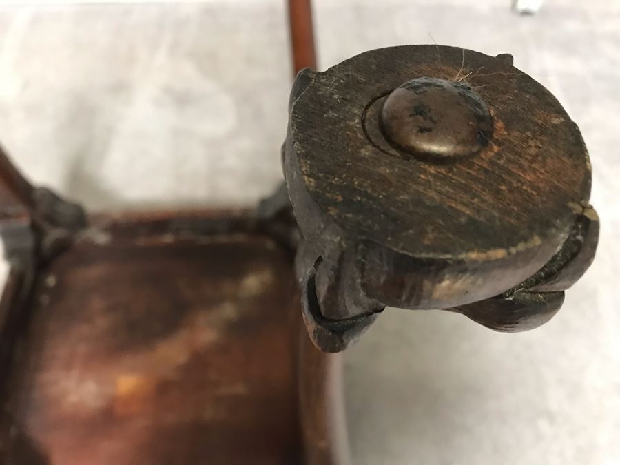 Vintage Carved Oak Table With Ball And Claw Feet By Superior Tables Brooklyn, NY - Slight Chip On Top Of Table - See Photos [Photo 12]