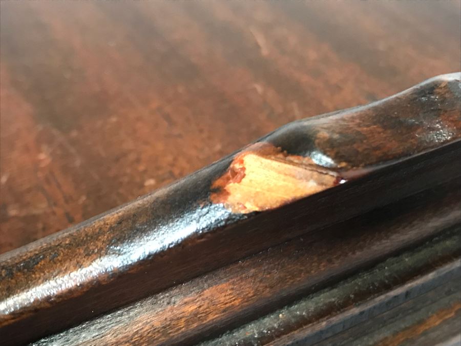 Vintage Carved Oak Table With Ball And Claw Feet By Superior Tables Brooklyn, NY - Slight Chip On Top Of Table - See Photos [Photo 10]