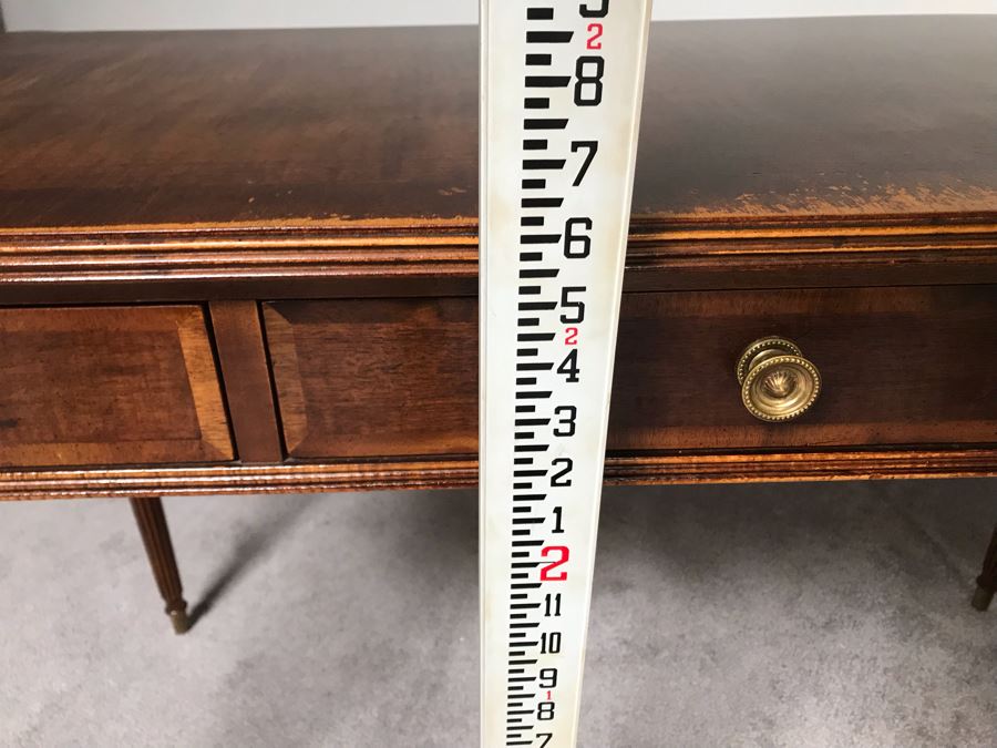 Vintage 3-Drawer Henredon Writing Desk 3'9'W X 1'11'D X 2'6'H [Photo 13]