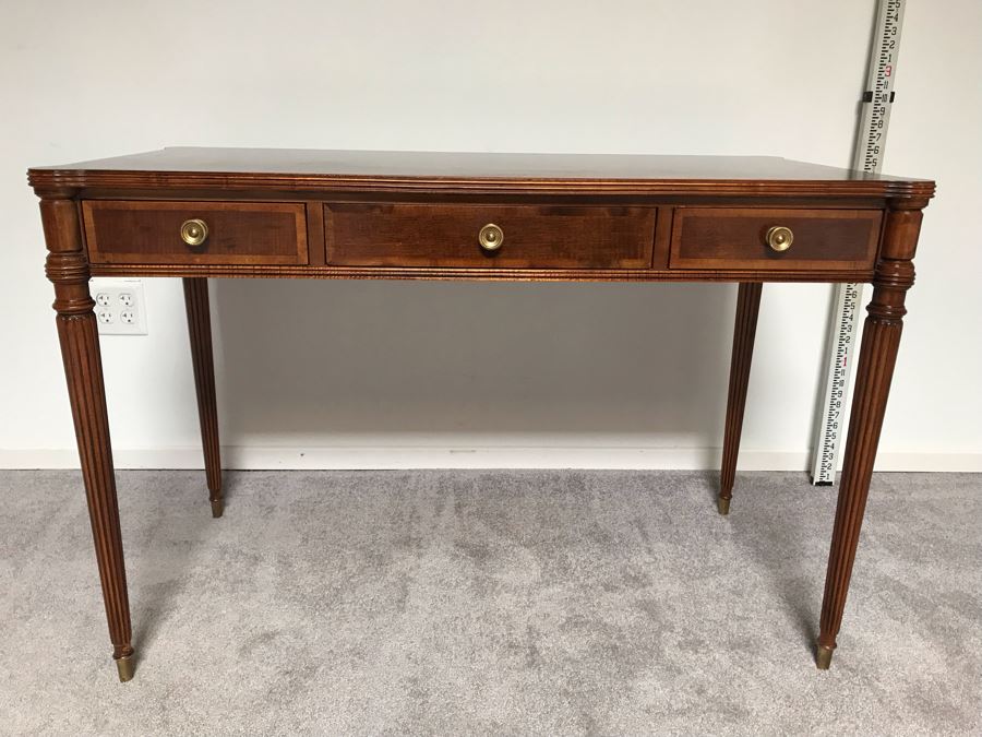 Vintage 3-Drawer Henredon Writing Desk 3'9'W X 1'11'D X 2'6'H [Photo 4]