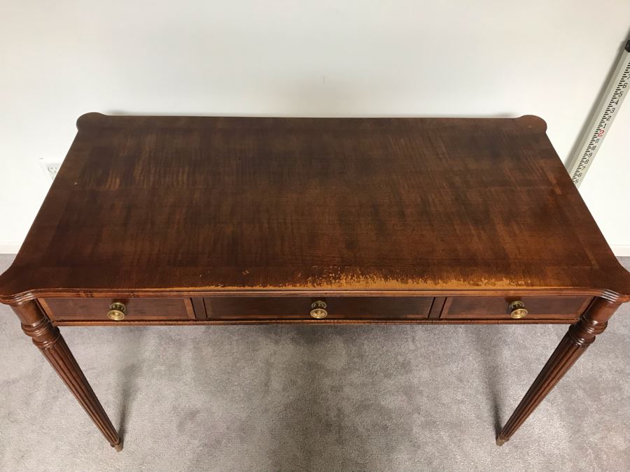Vintage 3-Drawer Henredon Writing Desk 3'9'W X 1'11'D X 2'6'H [Photo 6]