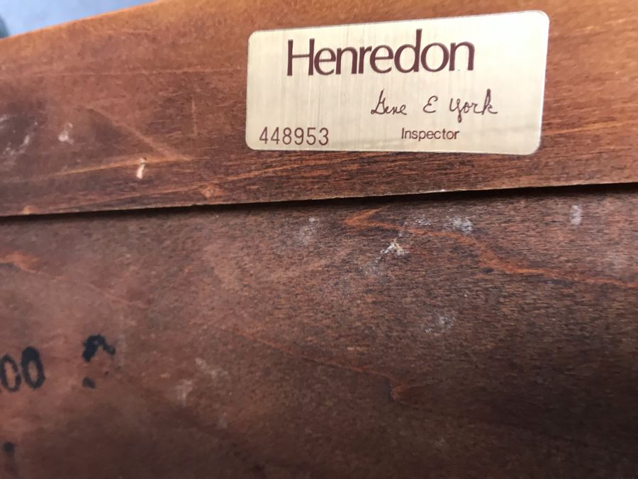 Vintage 3-Drawer Henredon Writing Desk 3'9'W X 1'11'D X 2'6'H [Photo 14]