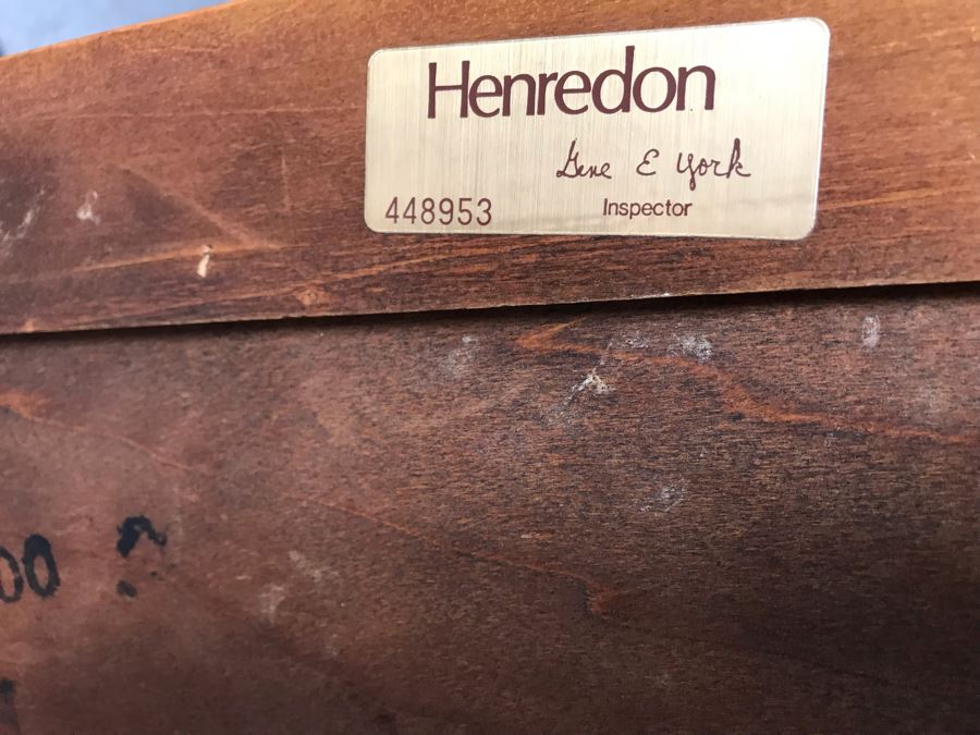 Vintage 3-Drawer Henredon Writing Desk 3'9'W X 1'11'D X 2'6'H [Photo 15]