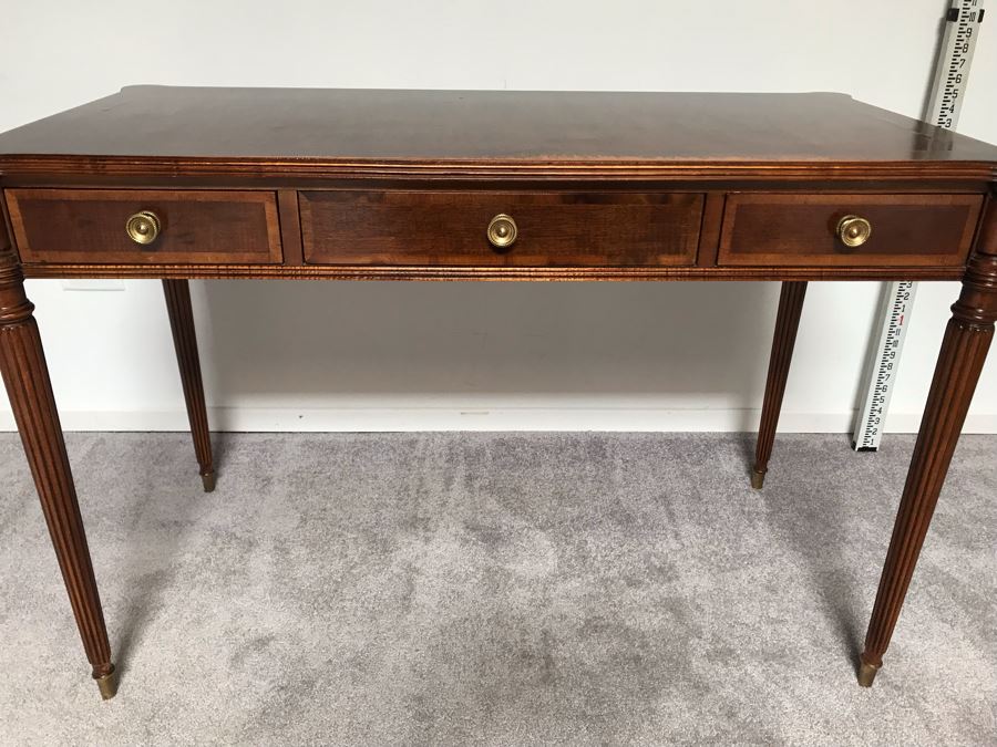 Vintage 3-Drawer Henredon Writing Desk 3'9'W X 1'11'D X 2'6'H [Photo 7]