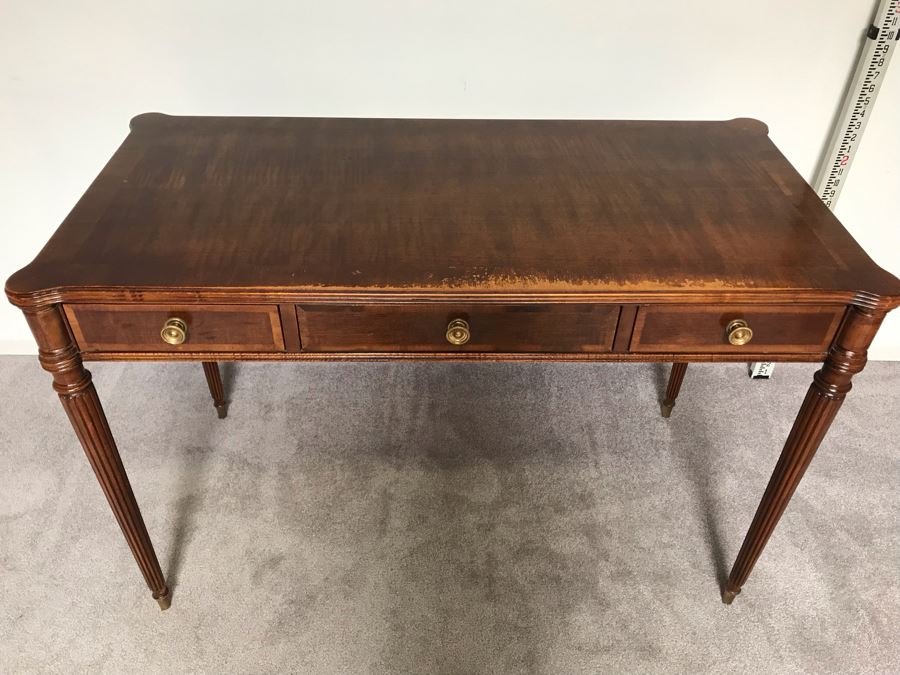 Vintage 3-Drawer Henredon Writing Desk 3'9'W X 1'11'D X 2'6'H [Photo 5]