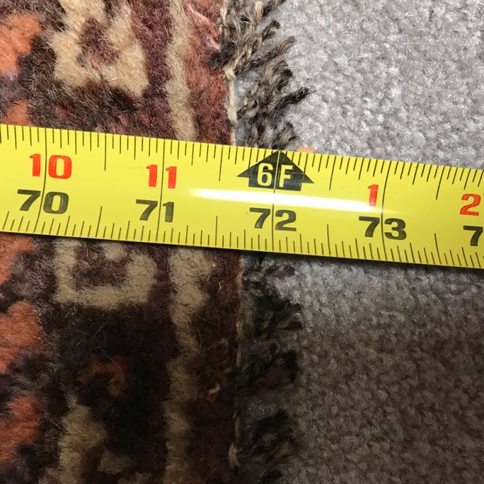 Vintage Hand Knotted Wool Persian Rug Made In Iran 43' X 72' [Photo 13]