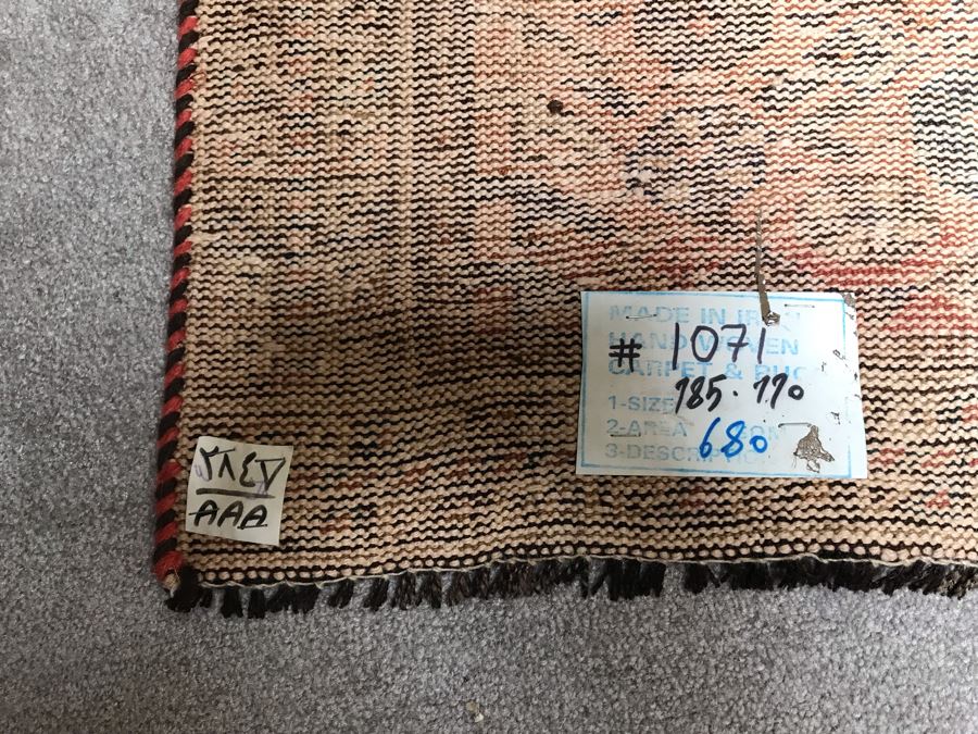 Vintage Hand Knotted Wool Persian Rug Made In Iran 43' X 72' [Photo 16]