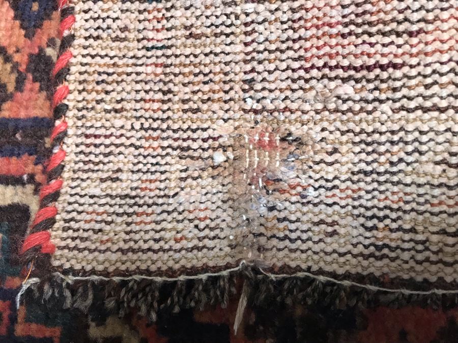 Vintage Hand Knotted Wool Persian Rug Made In Iran 43' X 72' [Photo 10]