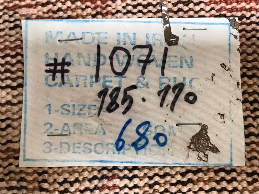 Vintage Hand Knotted Wool Persian Rug Made In Iran 43' X 72' [Photo 17]