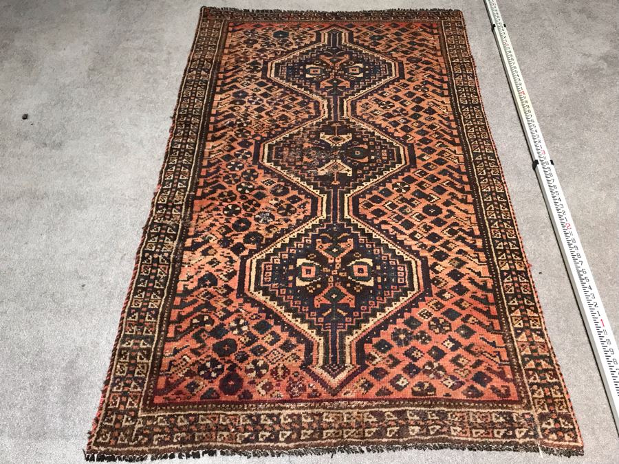 Vintage Hand Knotted Wool Persian Rug Made In Iran 43' X 72' [Photo 1]