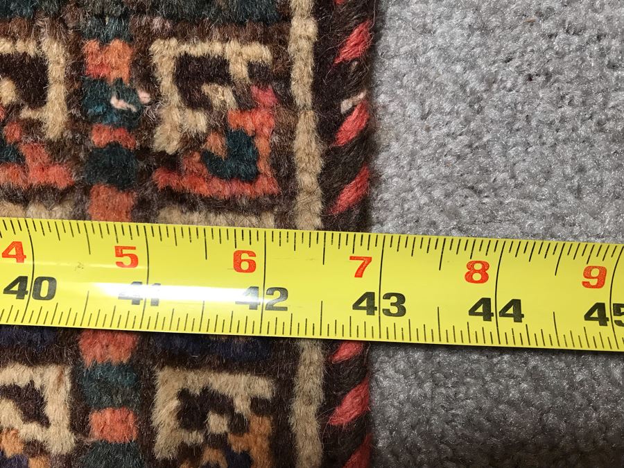 Vintage Hand Knotted Wool Persian Rug Made In Iran 43' X 72' [Photo 12]