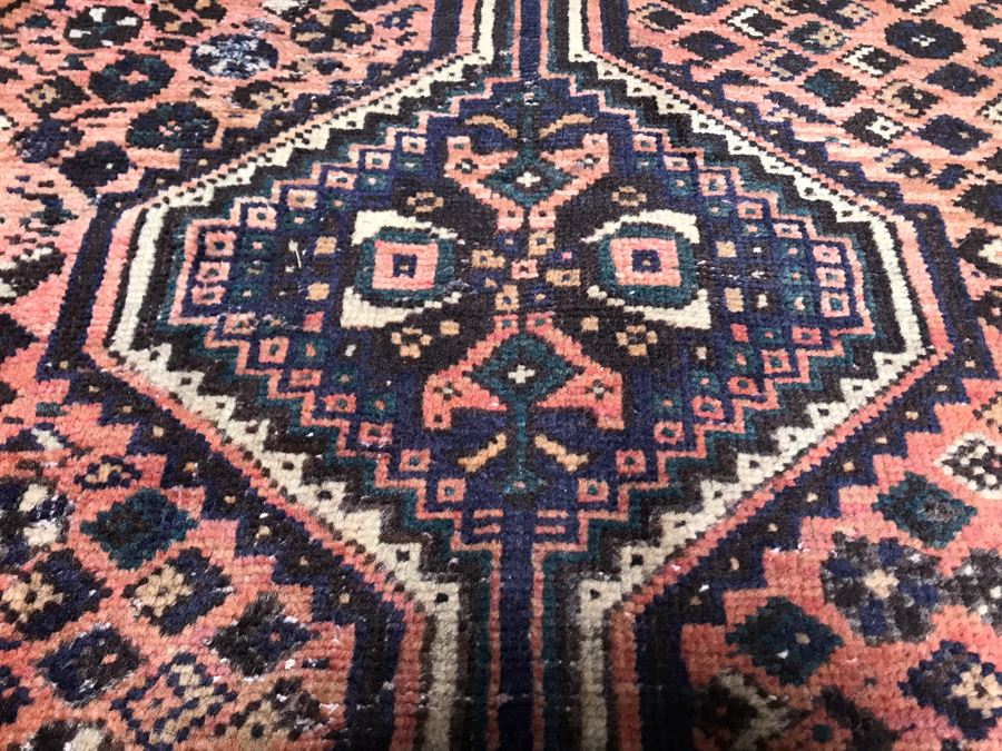 Vintage Hand Knotted Wool Persian Rug Made In Iran 43' X 72' [Photo 7]
