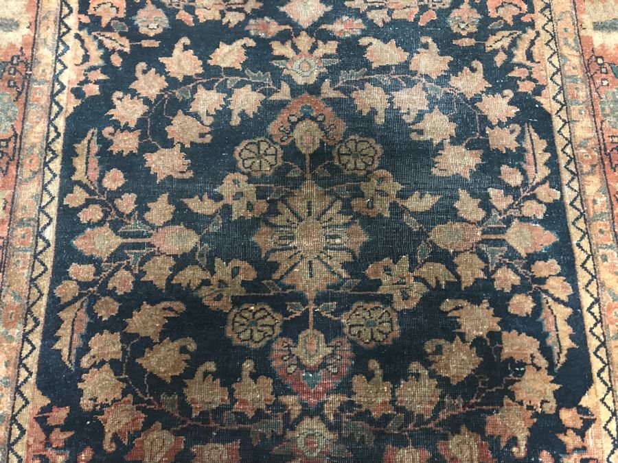Vintage Hand Knotted Wool Persian Rug 38' X 59' [Photo 6]