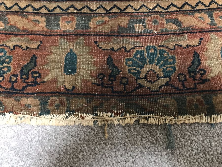 Vintage Hand Knotted Wool Persian Rug 38' X 59' [Photo 8]