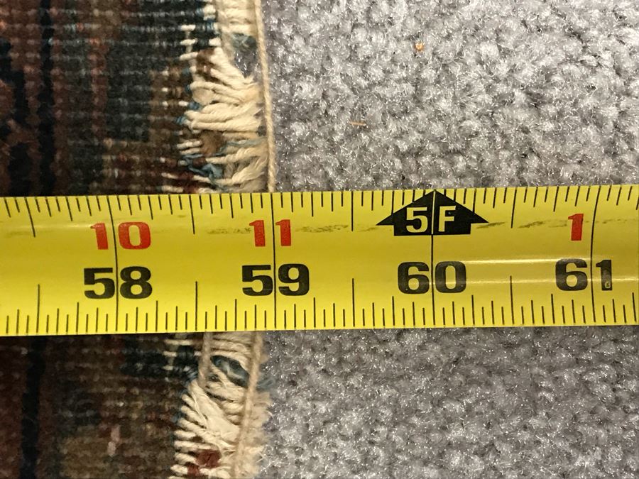 Vintage Hand Knotted Wool Persian Rug 38' X 59' [Photo 11]