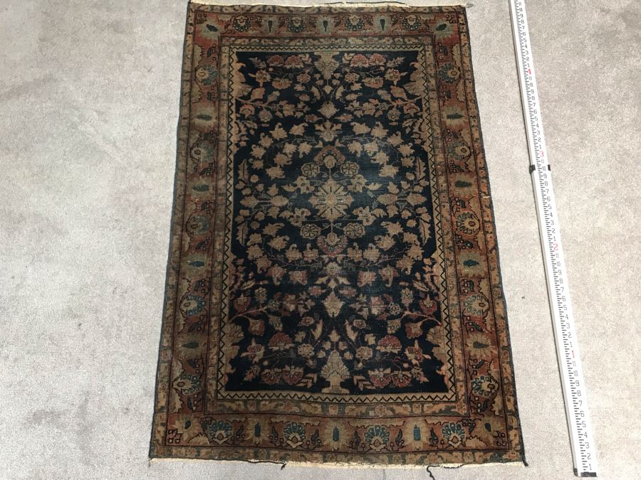 Vintage Hand Knotted Wool Persian Rug 38' X 59' [Photo 4]