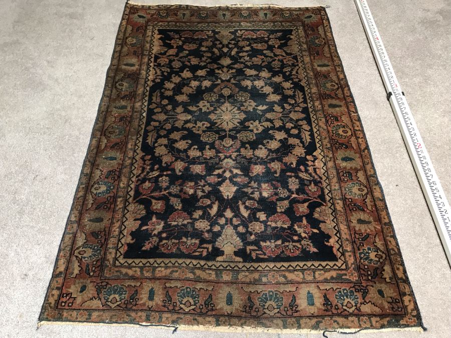 Vintage Hand Knotted Wool Persian Rug 38' X 59'