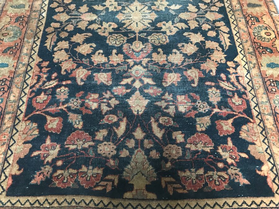 Vintage Hand Knotted Wool Persian Rug 38' X 59' [Photo 5]