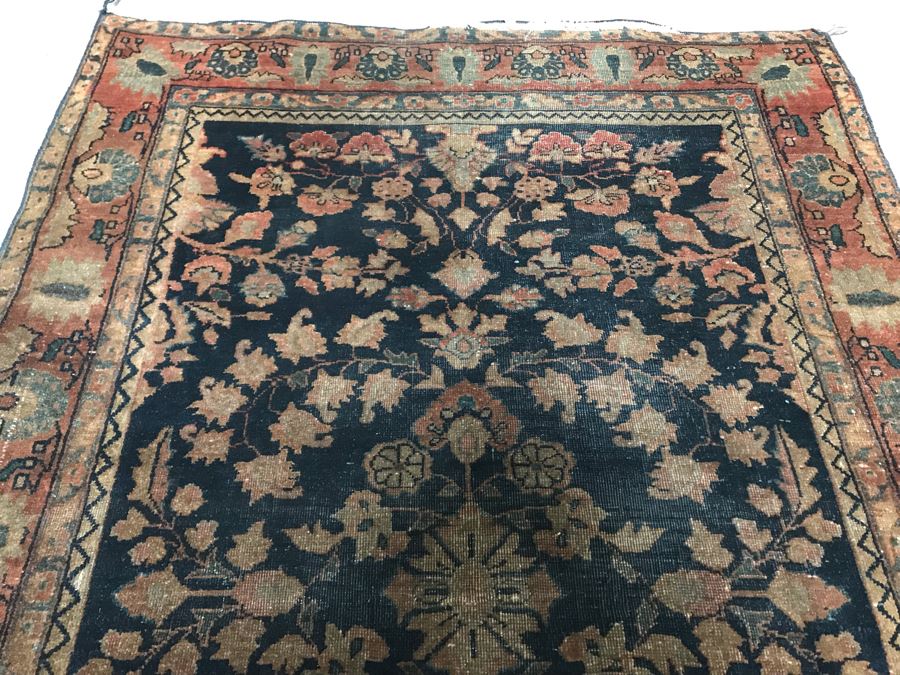 Vintage Hand Knotted Wool Persian Rug 38' X 59' [Photo 7]