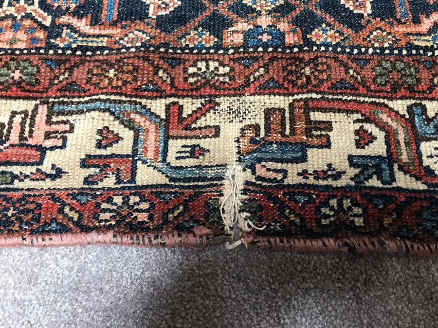 Vintage Hand Knotted Wool Persian Rug 42' X 77' [Photo 8]