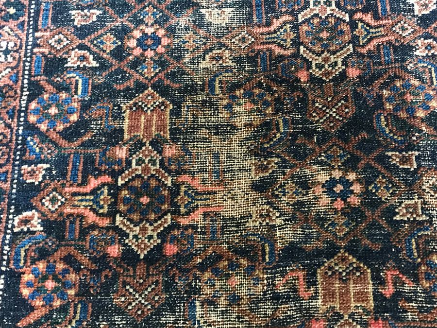 Vintage Hand Knotted Wool Persian Rug 42' X 77' [Photo 7]